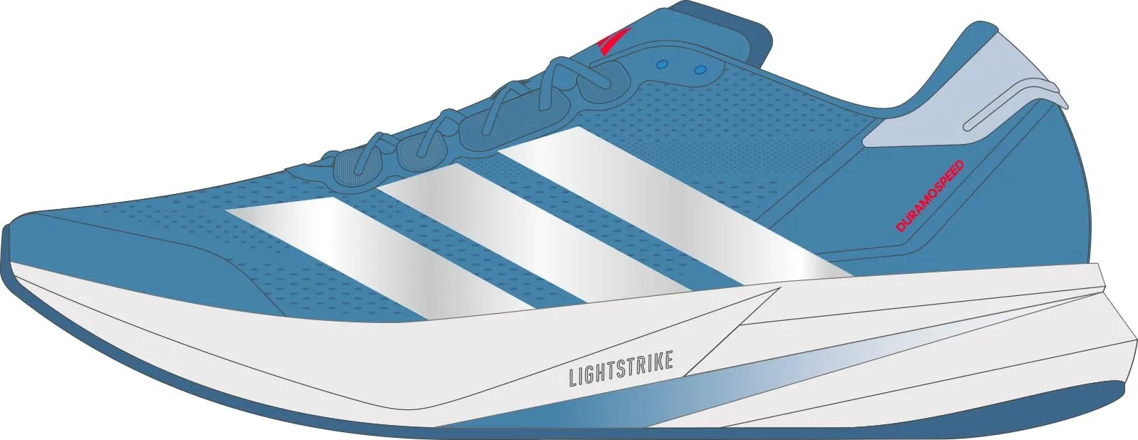 Zapatillas adidas Duramo Speed 2 Running Hombre Solar Blue/Silver Met./Crystal Sky 9 UK (varias tallas)