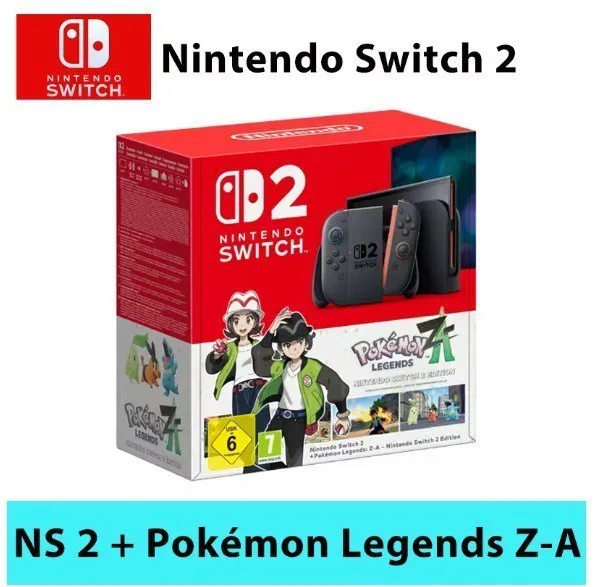 Consola Nintendo Switch 2 + Código Descarga Leyendas Pokémon: Z-A. Envío España