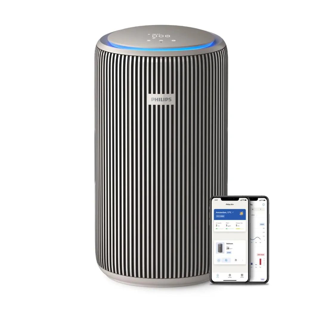 Purificador de Aire Philips 3200 HEPA, 130 m², 15dB, Gris