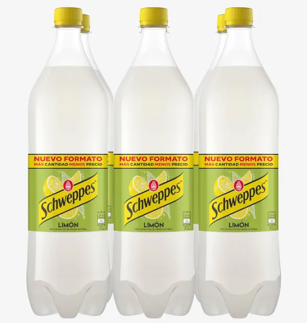 6 x Botellas Schweppes Limón Zero 1,5L