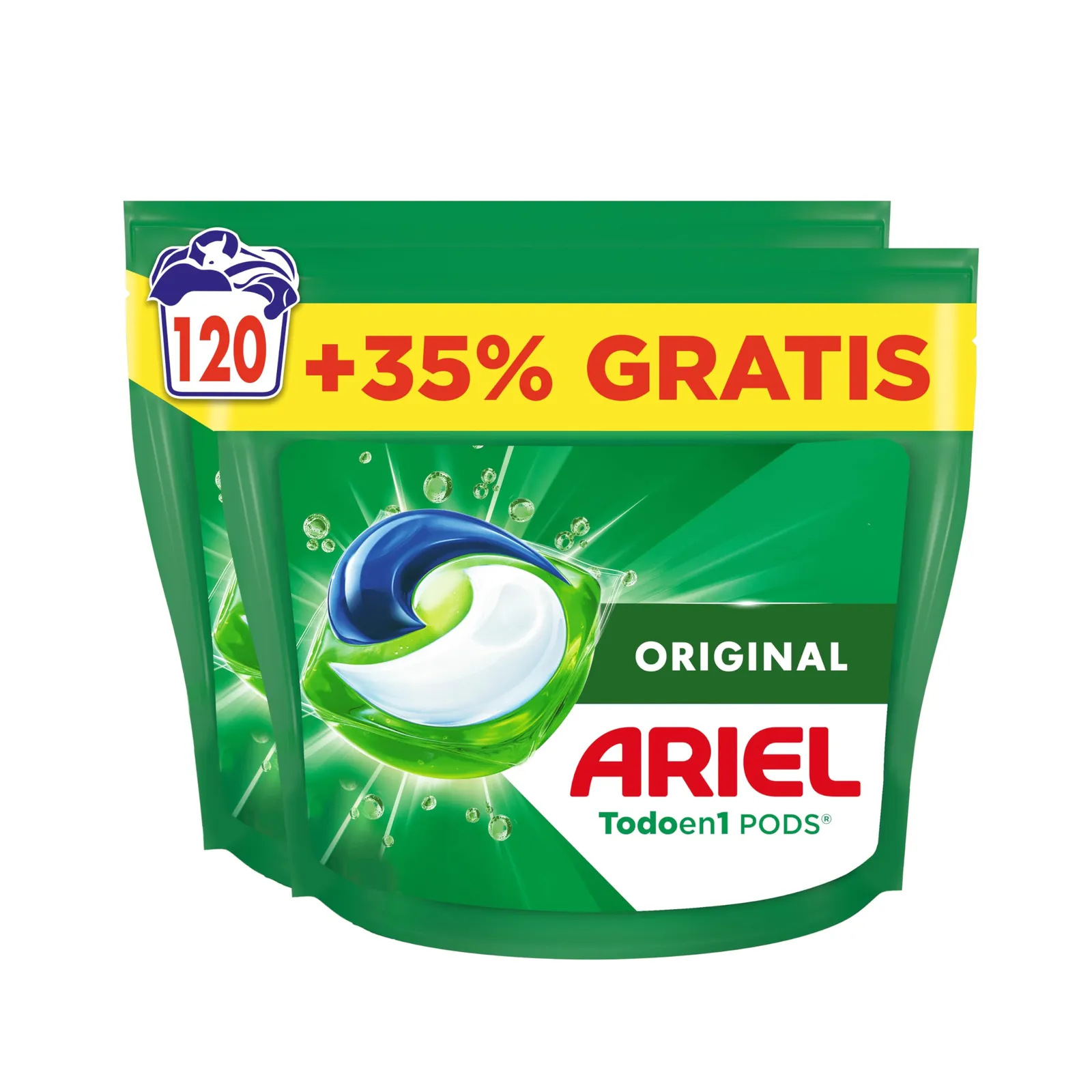 Ariel Todo En 1 PODS Detergente Lavadora 120 Cápsulas